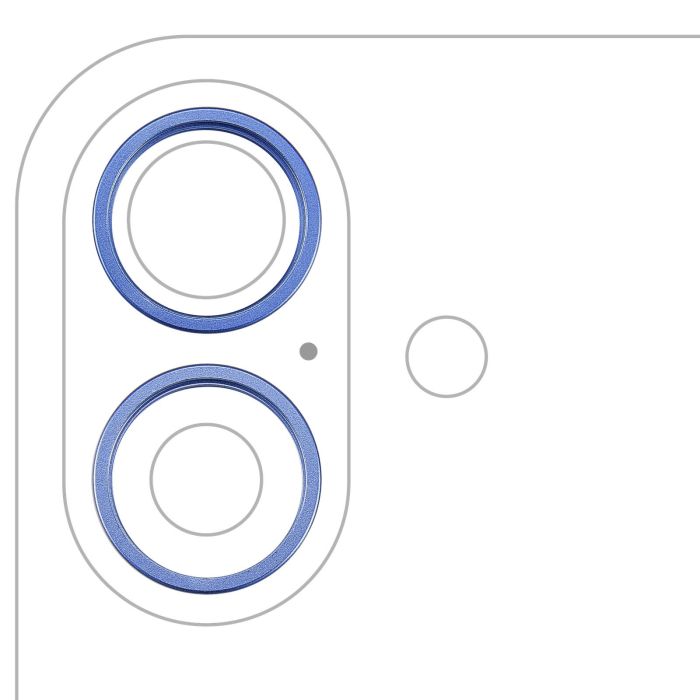 Rückkamera Ring nur für iPhone 16/ 16 Plus (2-teiliges Set) (Ultramarin)