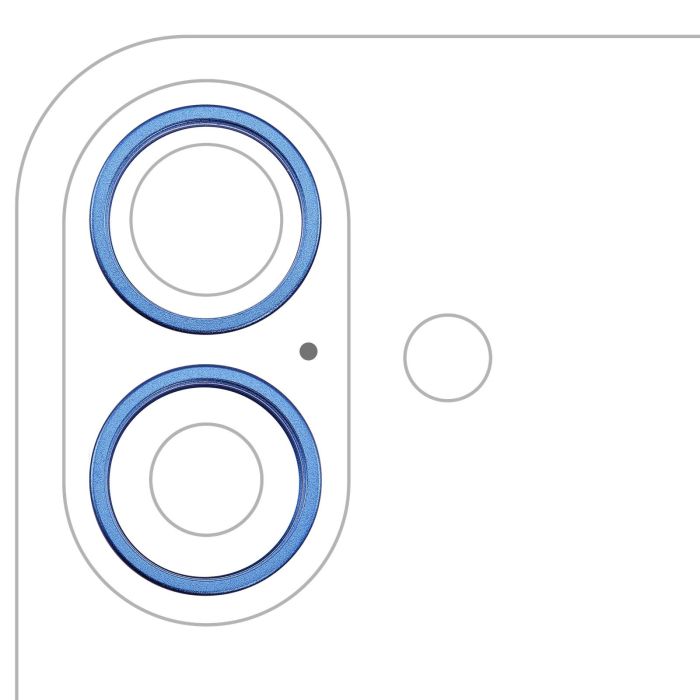 Rückkamera Ring nur für iPhone 16/ 16 Plus (Ultramarin) (2-teiliges Set)