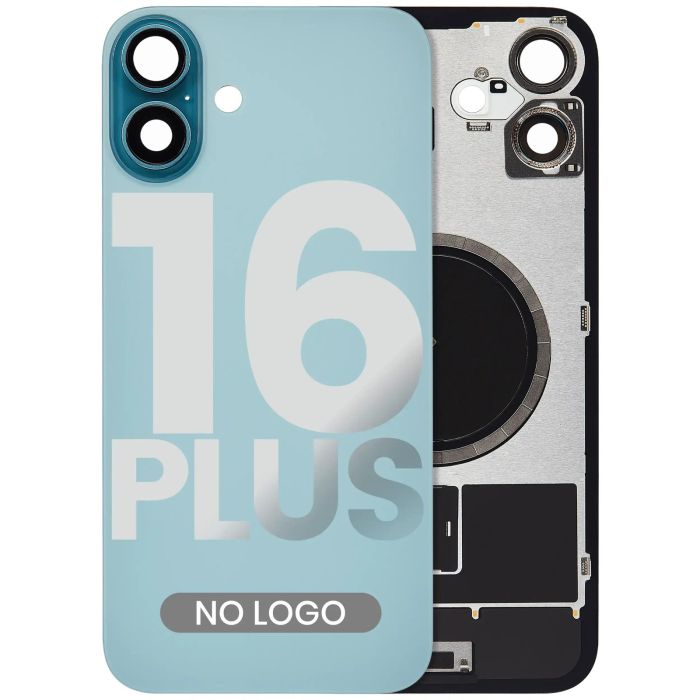 Rückglas mit MagSafe-Magnet für iPhone 16 Plus (Aftermarket) (Petrol)