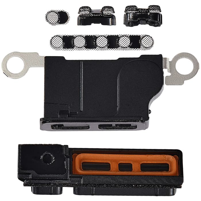 Lautsprecher-/ Mikrofon-Gitter für iPhone 16 Pro Max (Titan Schwarz) (10er Pack)