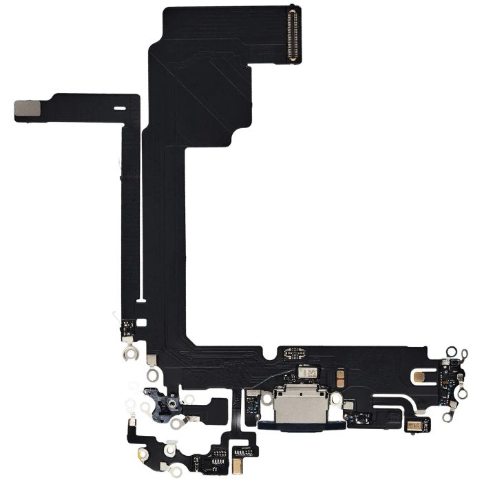 Ladebuchse Flexkabel für iPhone 15 Pro Max (Aftermarket Plus) (Titan Blau)