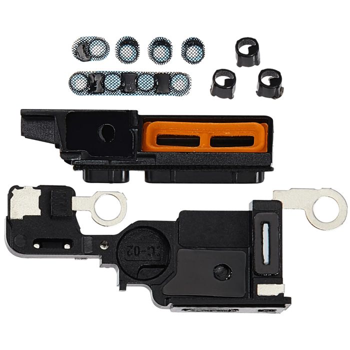 Lautsprecher-/ Mikrofon-Gitter für iPhone 16 Pro (Schwarz) (10er Pack)