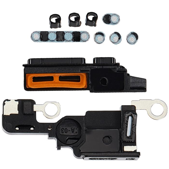 Lautsprecher-/ Mikrofon-Gitter für iPhone 16 Pro (Grau) (10er Pack)
