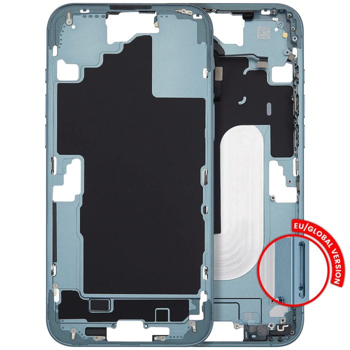 Mittelrahmen mit Power- und Lautstärketasten für iPhone 16 Plus (Petrol)