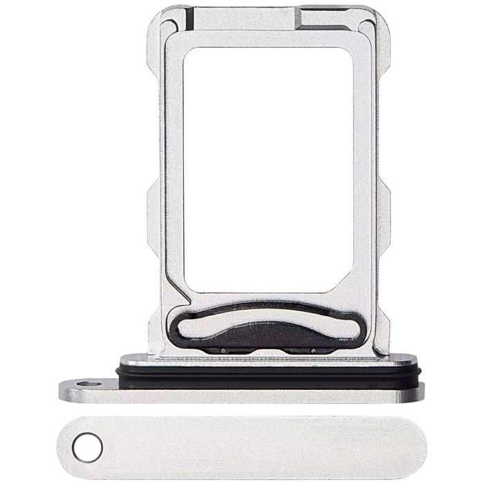 SIM-Kartenschacht Dual für iPhone 16 Pro/ 16 Pro Max (Titan Weiß)