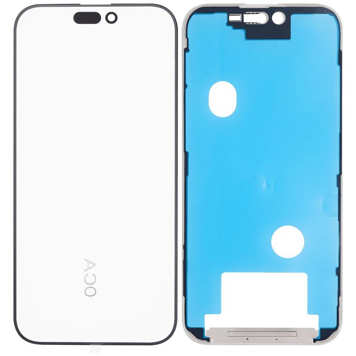 3 in 1 (Glas mit OCA vormontiert + Rahmen) für iPhone 16 Pro Max (OCA Master)
