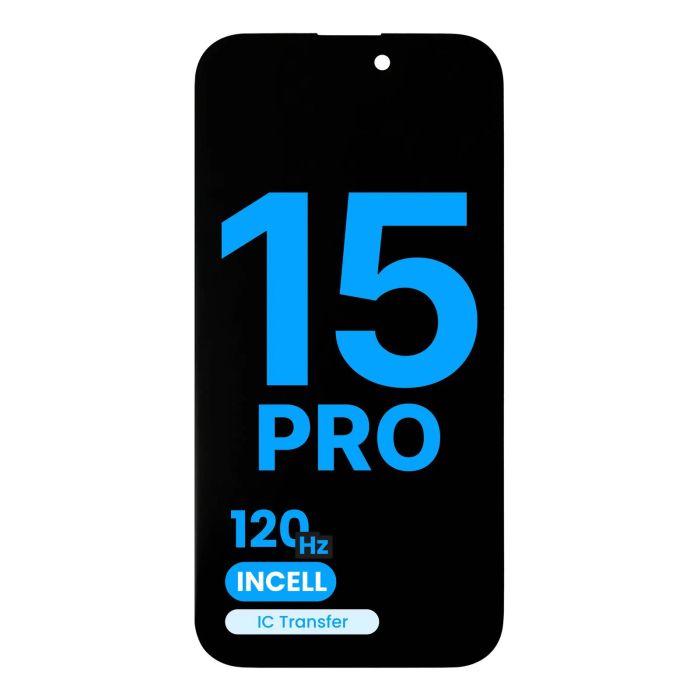 LCD Display Einheit für iPhone 15 Pro (Aftermarket AQ7/ Incell) (120HZ)