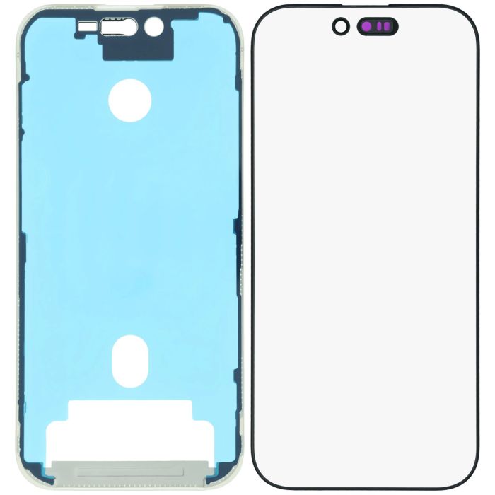 3 in 1 (Glas mit OCA vormontiert + Rahmen) für iPhone 16 Pro (OCA Master)