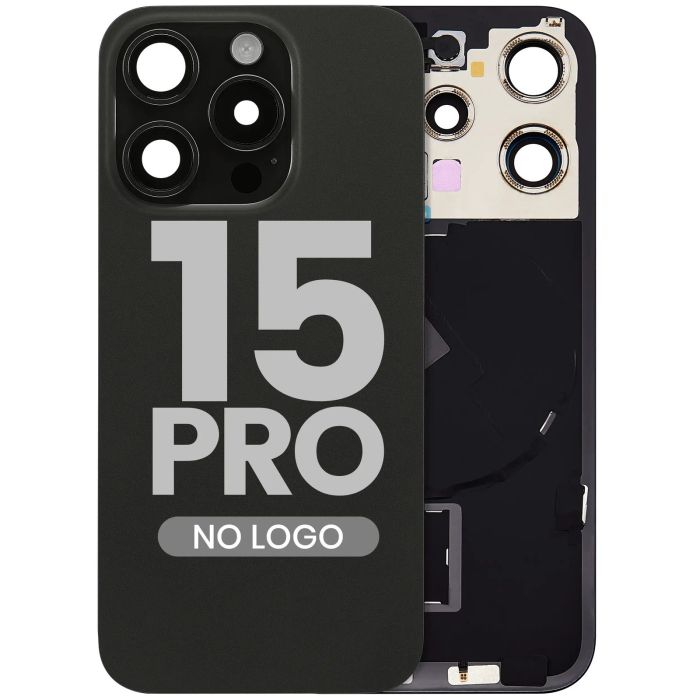 Rückglas mit MagSafe-Magnet, NFC & Blitz-Flex für iPhone 15 Pro (Aftermarket)