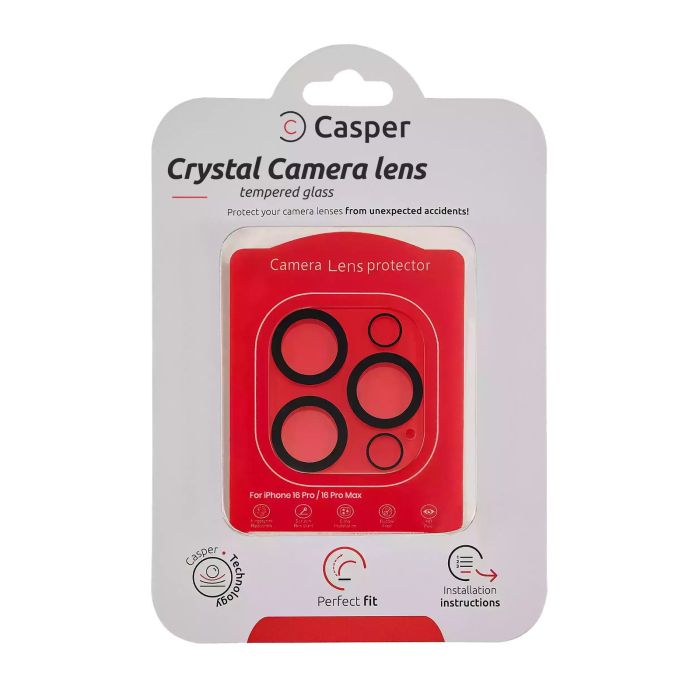 Casper Kameraschutz für iPhone 16 Pro/ 16 Pro Max (Crystal Full Abdeckung)