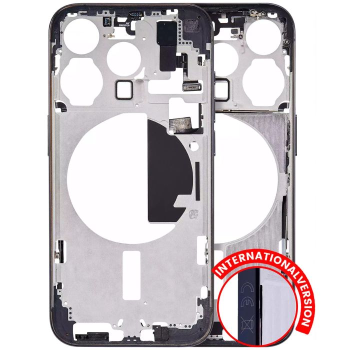 Mittelrahmen mit Power- und Lautstärketasten für iPhone 15 Pro (Titan Blau)