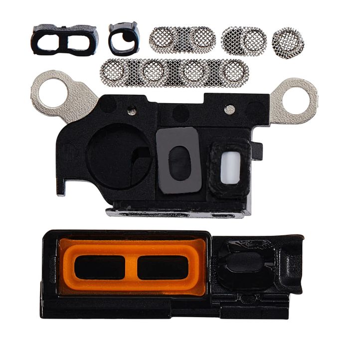 Lautsprecher-/ Mikrofon-Gitter für iPhone 15 Pro (Titan Schwarz) (10er Pack)