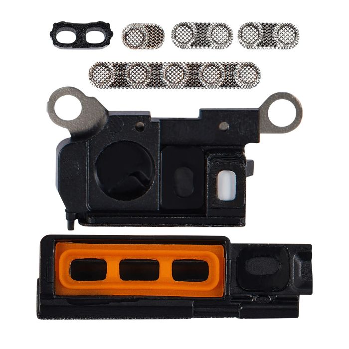 Lautsprecher-/ Mikrofon-Gitter für iPhone 15 Pro Max (Titan Schwarz) (10er Pack)