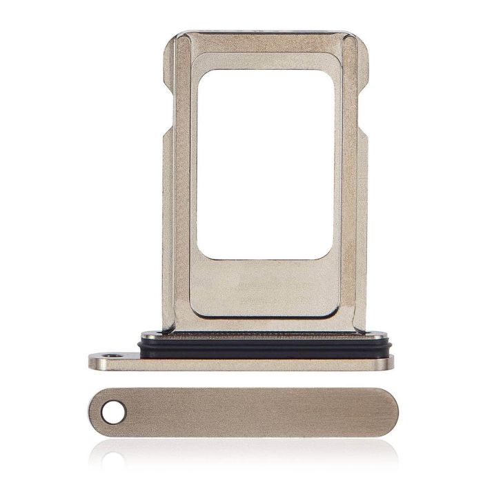 SIM-Kartenschacht Single für iPhone 15 Pro/ 15 Pro Max (Titan Natur)