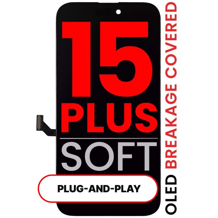 OLED Display Einheit für iPhone 15 Plus (Aftermarket Pro XO7 3.0 Soft)