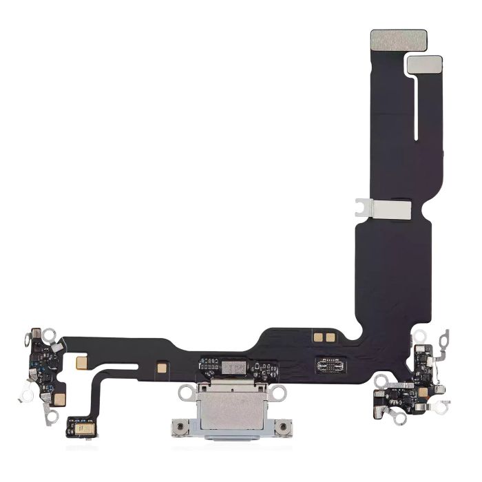 Ladebuchse Flexkabel für iPhone 15 Plus (Aftermarket Plus) (Blau)