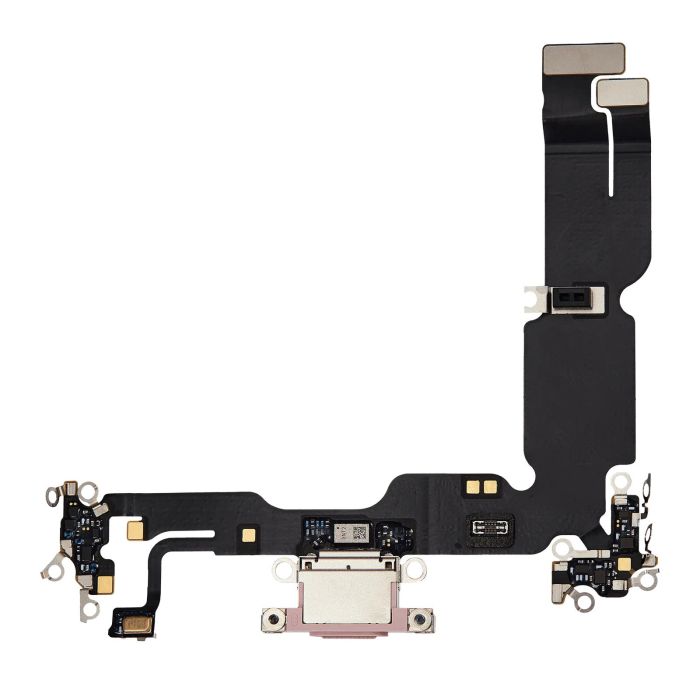 Ladebuchse Flexkabel für iPhone 15 Plus (Premium) (Pink)