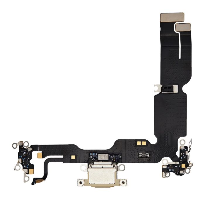 Ladebuchse Flexkabel für iPhone 15 Plus (Premium) (Gelb)
