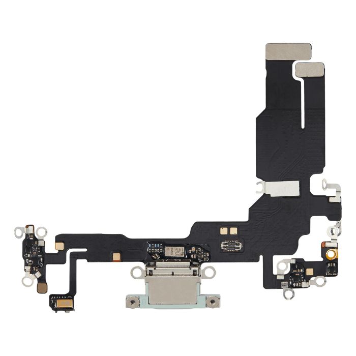 Ladebuchse Flexkabel für iPhone 15 (Aftermarket Plus) (Grün)