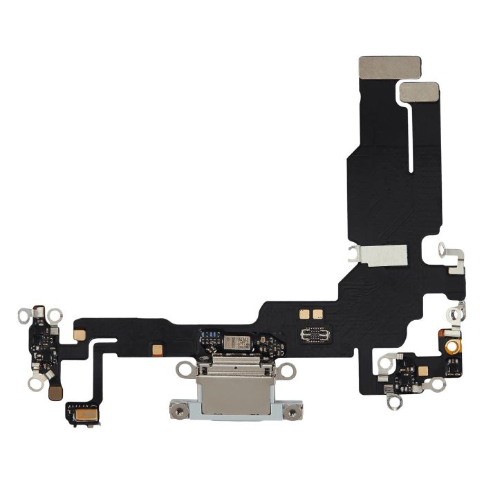 Ladebuchse Flexkabel für iPhone 15 (Aftermarket Plus) (Blau)