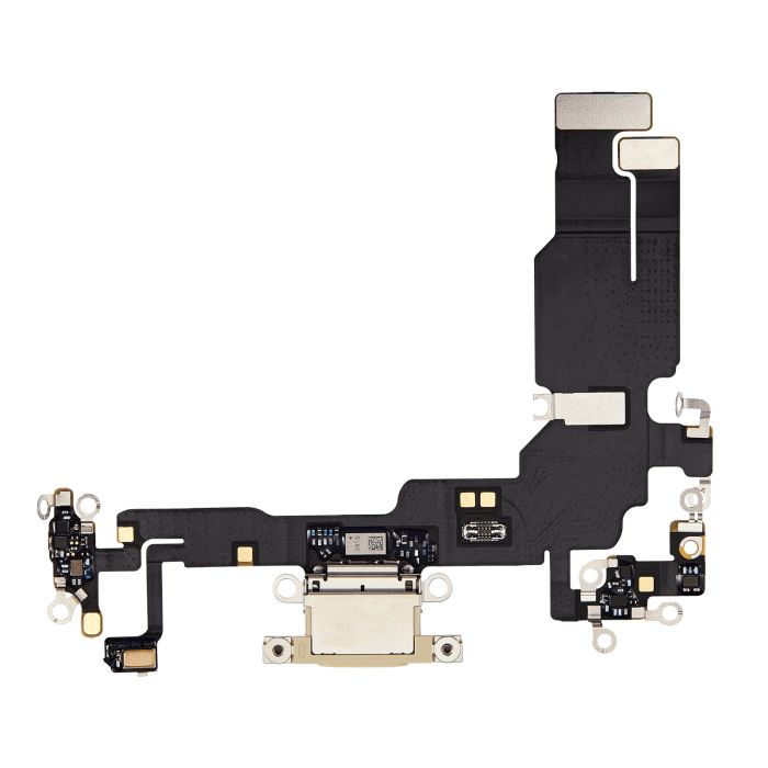 Ladebuchse Flexkabel für iPhone 15 (Premium) (Gelb)
