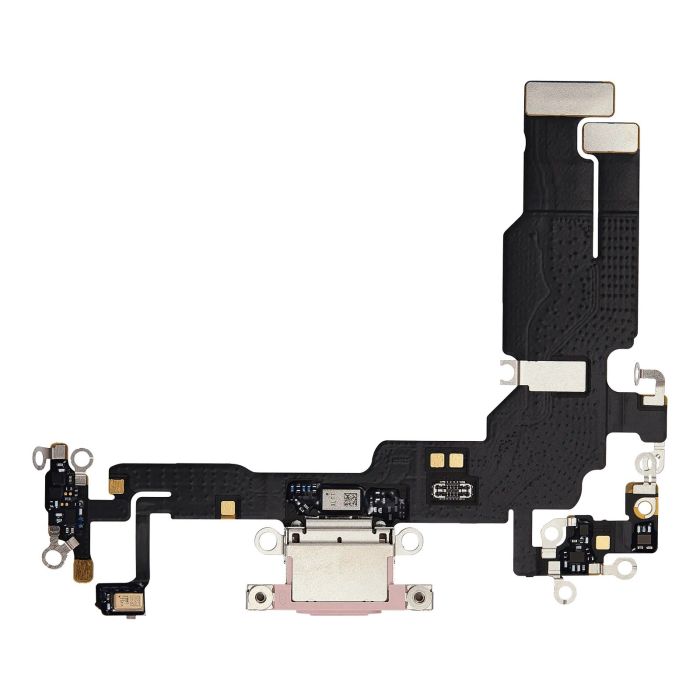 Ladebuchse Flexkabel für iPhone 15 (Premium) (Pink)