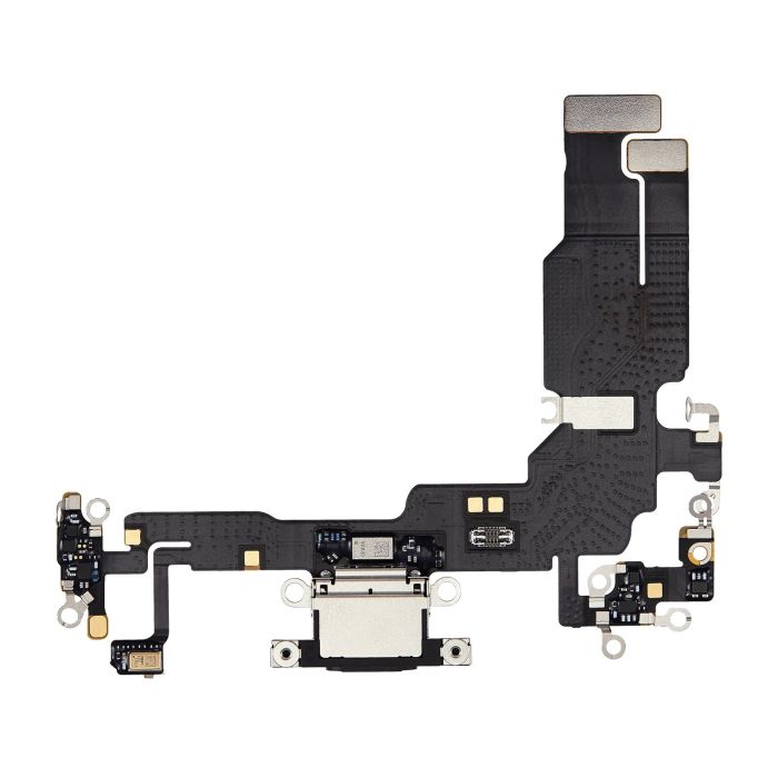Ladebuchse Flexkabel für iPhone 15 (Premium) (Schwarz)