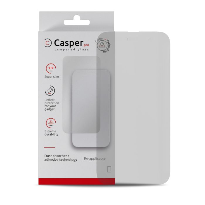 Casper Pro Displayschutzglas für iPhone 15 Pro Max (Retail-Verpackung) (Matt)