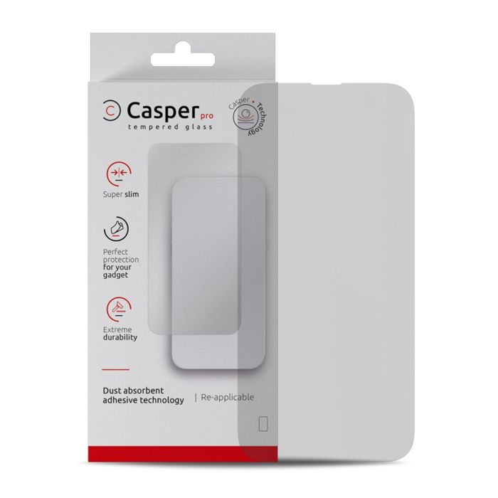 Casper Pro Displayschutzglas für iPhone 15 Pro (Retail-Verpackung) (Matt)