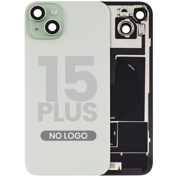 Rückglas mit MagSafe-Magnet, NFC & Blitz-Flex für iPhone 15 Plus (Grün)