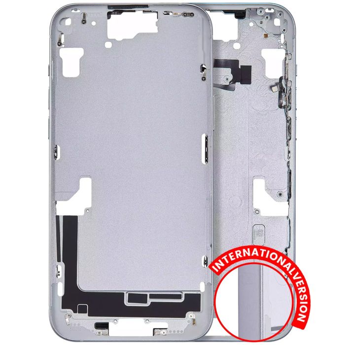 Mittelrahmen mit Power- und Lautstärketasten für iPhone 15 Plus (Blau)
