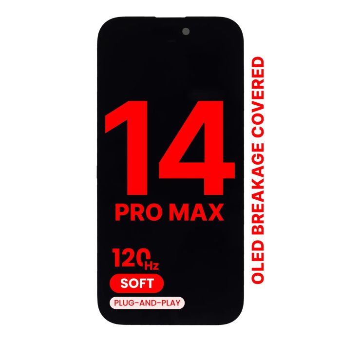 OLED Display Einheit für iPhone 14 Pro Max (Aftermarket Pro XO7 3.0 Soft)