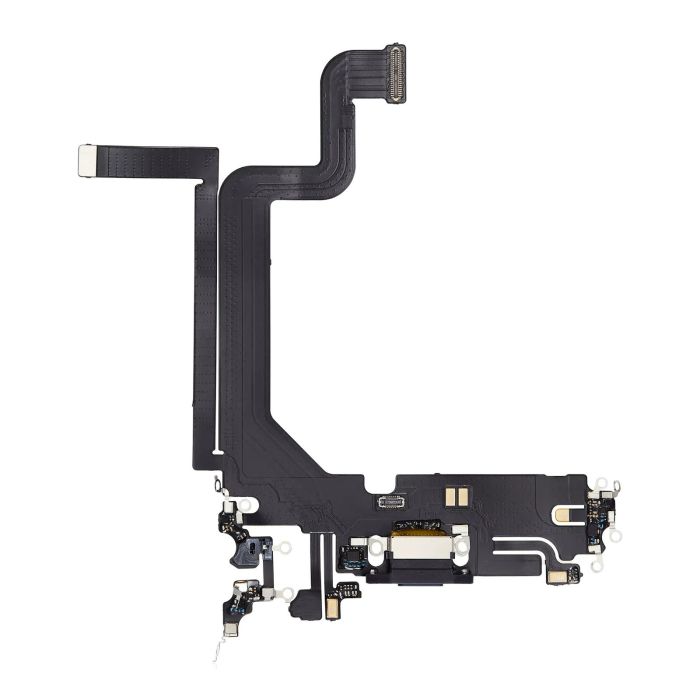 Ladebuchse Flexkabel für iPhone 14 Pro Max (Aftermarket Plus) (Dunkellila)