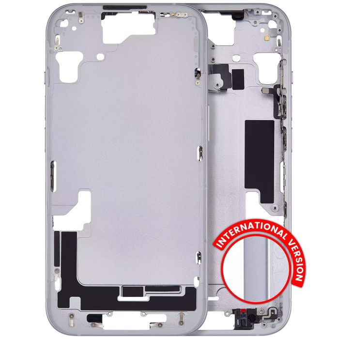 Mittelrahmen mit Power- und Lautstärketasten für iPhone 15 (Blau)