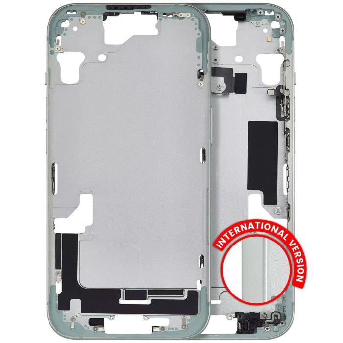 Mittelrahmen mit Power- und Lautstärketasten für iPhone 15 (Grün)