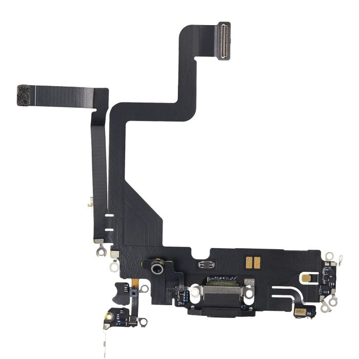 Ladebuchse Flexkabel für iPhone 14 Pro (Premium) (Space Schwarz)
