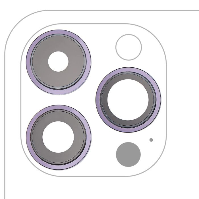 Rückkamera-Linse mit Halterung & Rahmen für iPhone 14 Pro/ 14 Pro Max
