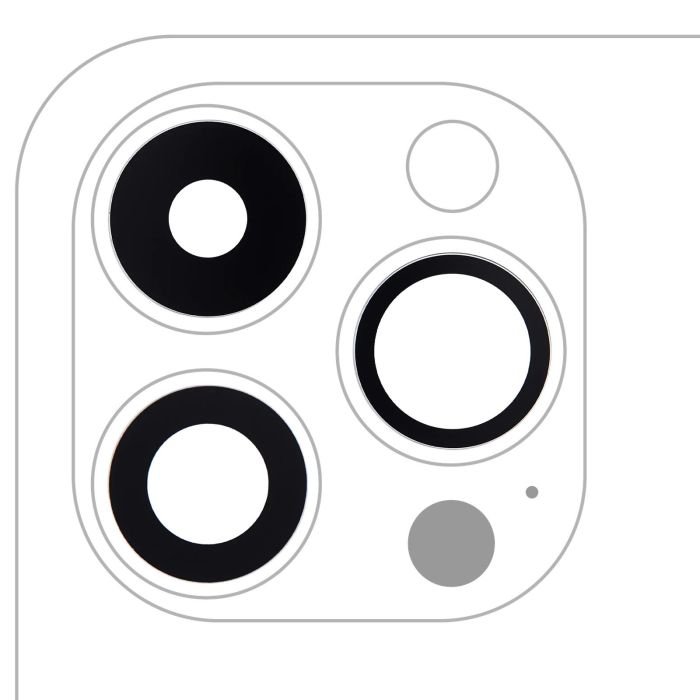 Rückkamera-Linse (nur Glas) mit Kleber für iPhone 14 Pro/ 14 Pro Max (Premium)
