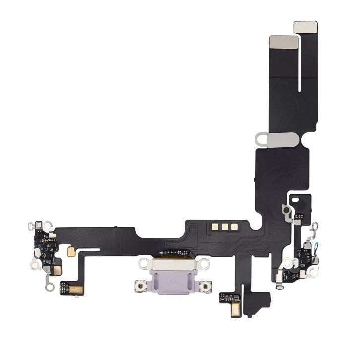 Ladebuchse Flexkabel für iPhone 14 Plus (Aftermarket Plus) (Lila)