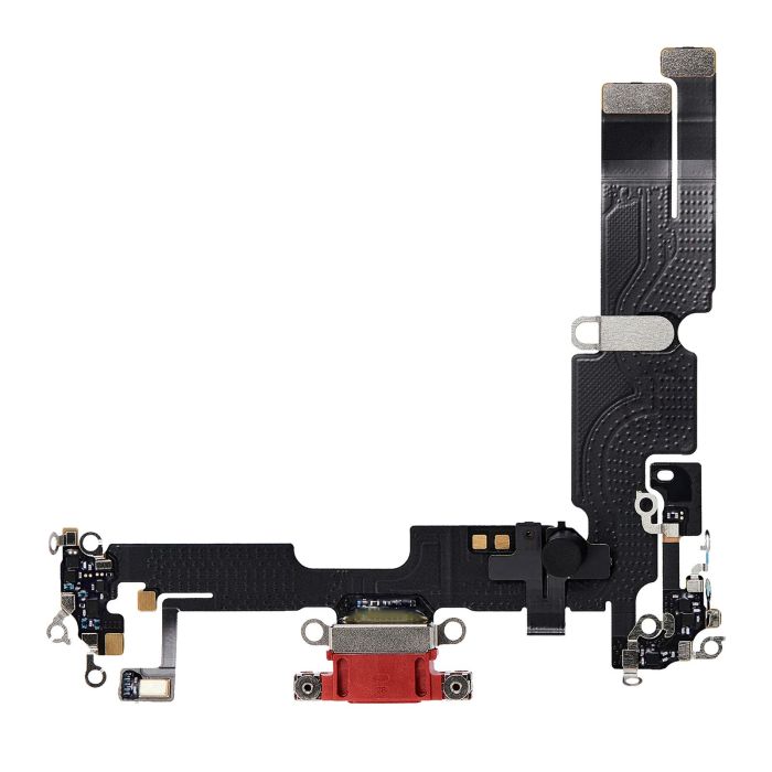 Ladebuchse Flexkabel für iPhone 14 Plus (Premium) (Rot)