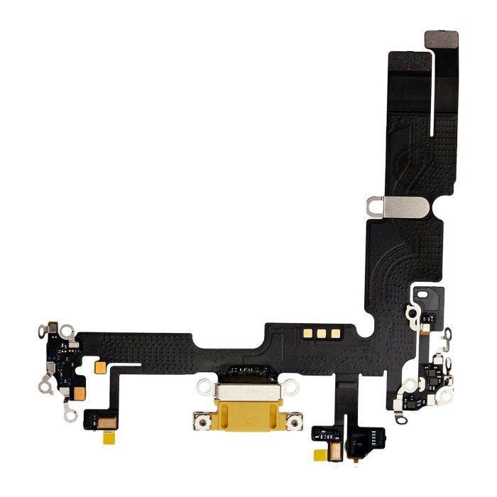 Ladebuchse Flexkabel für iPhone 14 Plus (Premium) (Gelb)