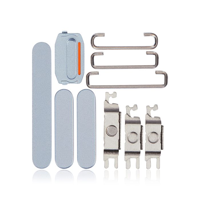 Tasten-Set (Power/ Lautstärke/ Schalter) für iPhone 15/ 15 Plus (Blau)