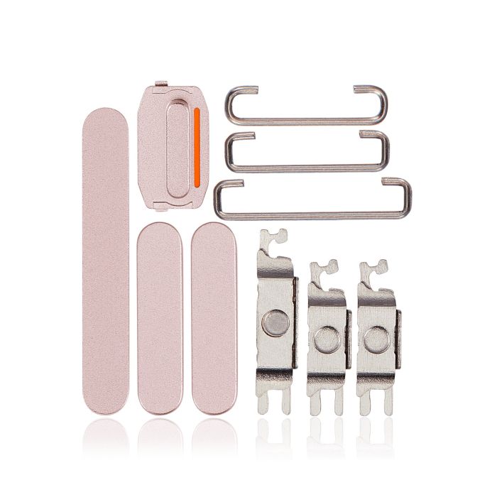 Tasten-Set (Power/ Lautstärke/ Schalter) für iPhone 15/ 15 Plus (Pink)