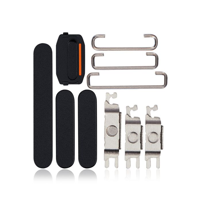 Tasten-Set (Power/ Lautstärke/ Schalter) für iPhone 15/ 15 Plus (Schwarz)