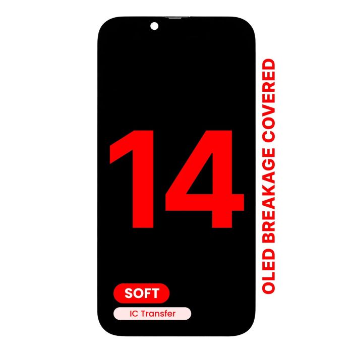 OLED Display Einheit für iPhone 14 (Aftermarket Pro XO7 Soft)