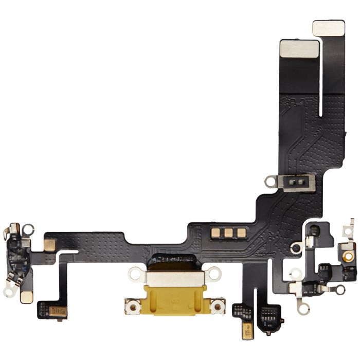 Ladebuchse Flexkabel für iPhone 14 (Aftermarket Plus) (Gelb)