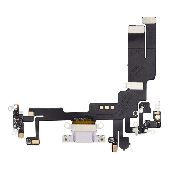 Ladebuchse Flexkabel für iPhone 14 (Aftermarket Plus) (Lila)