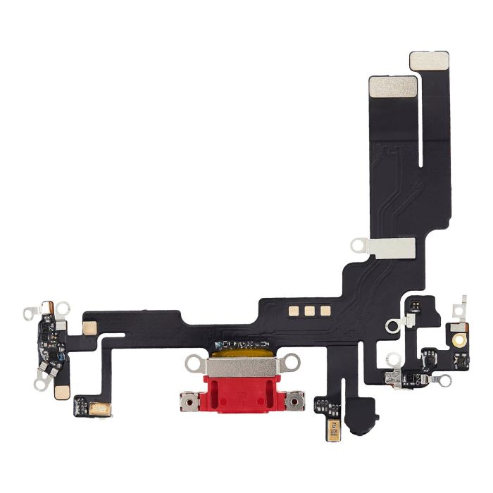 Ladebuchse Flexkabel für iPhone 14 (Aftermarket Plus) (Rot)
