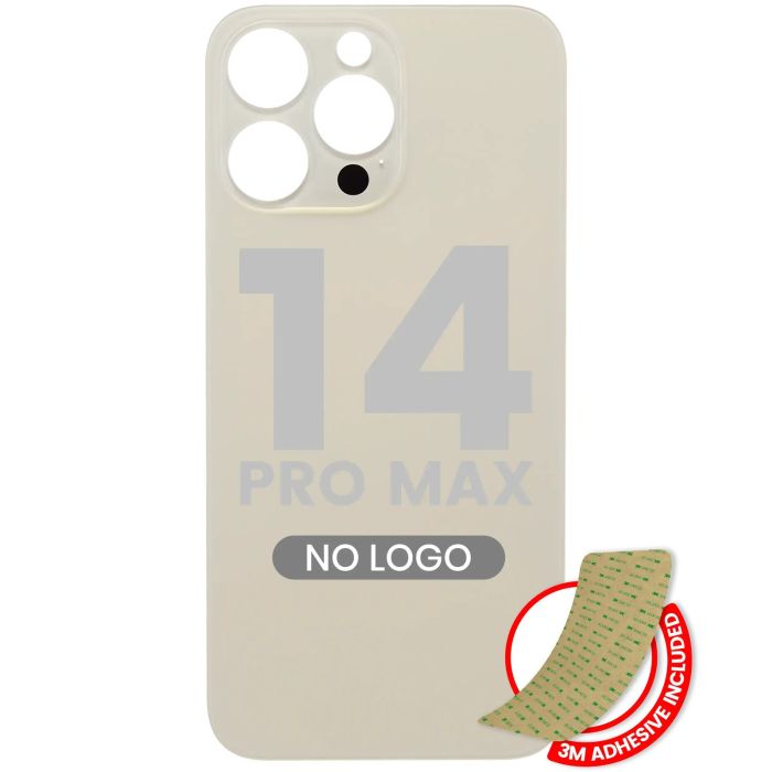 Rückglas mit 3M Klebeband für iPhone 14 Pro Max (ohne Logo/ großes Kameraloch)