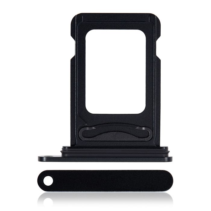 SIM-Kartenschacht Dual für iPhone 15/ 15 Plus (Schwarz)